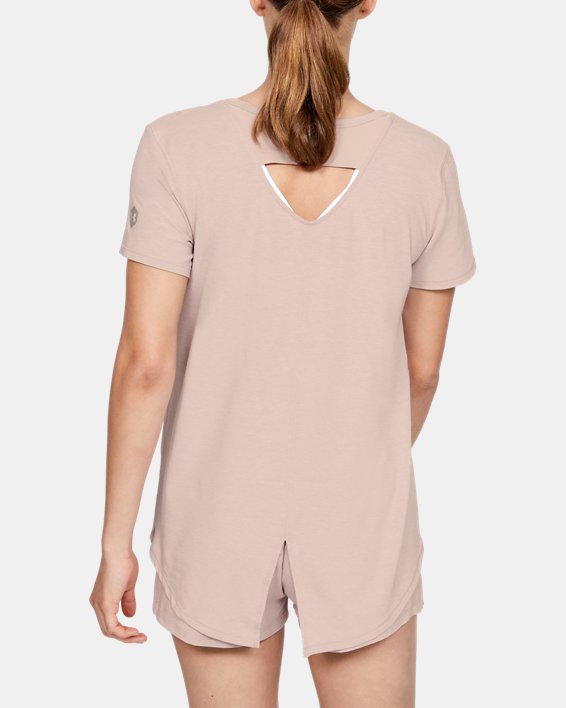 Women's UA RUSH™ Sleepwear Short Sleeve, Pink, pdpMainDesktop image number 1